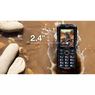 EVOLVEO StrongPhone X5, vodootporan izdržljiv Dual SIM telefon, crno-narančast