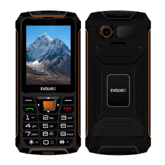 EVOLVEO StrongPhone Z6, vodootporni izdržljivi Dual SIM telefon, crno-narančasta - Rabljen