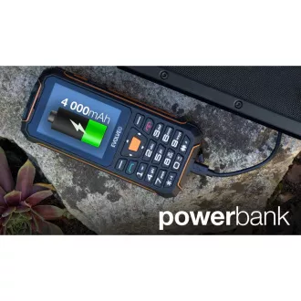 EVOLVEO StrongPhone Z6, vodootporni izdržljivi Dual SIM telefon, crno-narančasta - Rabljen