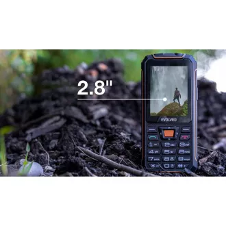 EVOLVEO StrongPhone Z6, vodootporni izdržljivi Dual SIM telefon, crno-narančasta - Rabljen