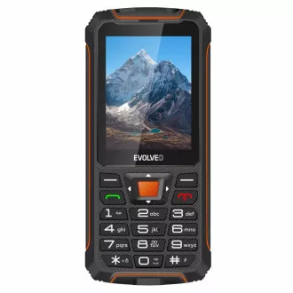 EVOLVEO StrongPhone Z6, vodootporni izdržljivi Dual SIM telefon, crno-narančasta - Rabljen