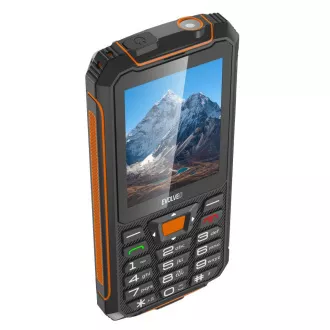 EVOLVEO StrongPhone Z6, vodootporni izdržljivi Dual SIM telefon, crno-narančasta - Rabljen