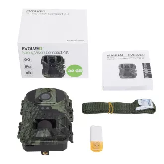 EVOLVEO StrongVision kompaktna 4K kamera, zamka i time-lapse kamera, 32 GB