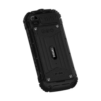 EVOLVEO StrongPhone Q1, IP68 otporan Dual SIM telefon, 2.4" LCD, 1800mAh, crni