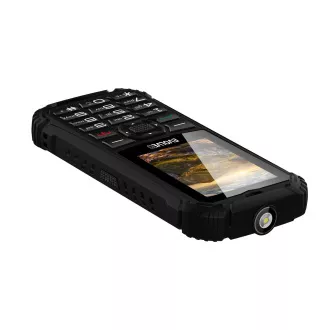 EVOLVEO StrongPhone Q1, IP68 otporan Dual SIM telefon, 2.4" LCD, 1800mAh, crni