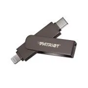 Patriot iLuxe Stick C MFi/256GB/USB 3.2/Lightning + USB-C/Crna
