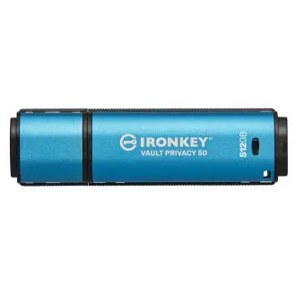 Kingston Ironkey Vault Privacy 50/512GB/USB 3.2/USB-A/Plavi