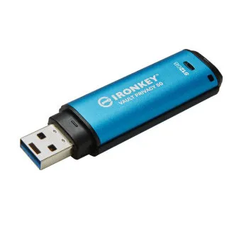 Kingston Ironkey Vault Privacy 50/512GB/USB 3.2/USB-A/Plavi