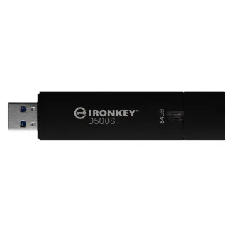 Kingston Ironkey D500S/64GB/USB 3.2/USB-A/Crna