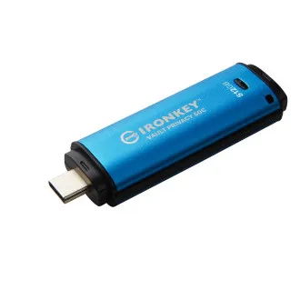 Kingston Ironkey Vault Privacy 50C/512GB/USB 3.2/USB-C/Plava Kingston Ironkey Vault Privacy 50C/512GB/USB 3.2/USB-C/Plava