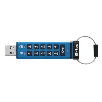 Kingston IronKey tipkovnica 200/64GB/USB 3.2/USB-A/plava Kingston IronKey tipkovnica 200/64GB/USB 3.2/USB-A/plava