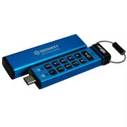 Kingston Ironkey tipkovnica 200C/16GB/USB 3.0/USB-C/plava