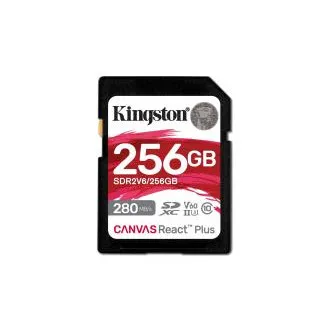 Kingston Canvas React Plus/SDXC/256GB/UHS-II U3 / Klasa 10 Kingston Canvas React Plus/SDXC/256GB/UHS-II U3 / Klasa 10