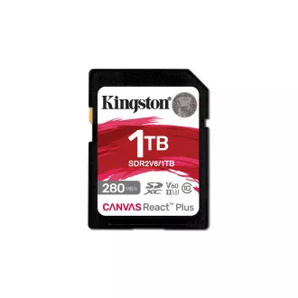 Kingston Canvas React Plus/SDHC/1TB/UHS-II U3 / Klasa 10