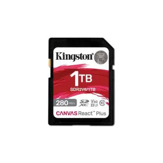 Kingston Canvas React Plus/SDXC/1TB/UHS-II U3 / Klasa 10 Kingston Canvas React Plus/SDXC/1TB/UHS-II U3 / Klasa 10