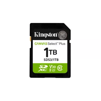 Kingston Canvas Select Plus/SDXC/1TB/UHS-I U3 / Klasa 10