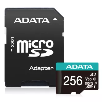ADATA V30S/micro SDXC/256GB/UHS-I U3 / Adapter klase 10/+