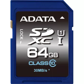 ADATA/SDXC/64GB/UHS-I U1 / Klasa 10 ADATA/SDXC/64GB/UHS-I U1 / Klasa 10