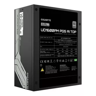 GIGABYTE UD1600PM PG5 AI TOP/1600W/ATX 3.1/80PLUS Platinum/Modularno/Retail