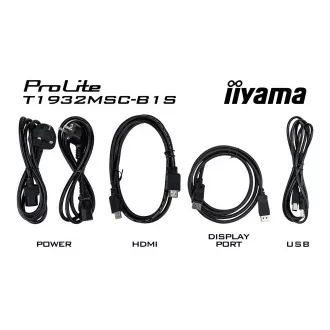 19" iiyama T1932MSC-B1S: IPS, SXGA, PCAP, HDMI, DP 19" iiyama T1932MSC-B1S: IPS, SXGA, PCAP, HDMI, DP