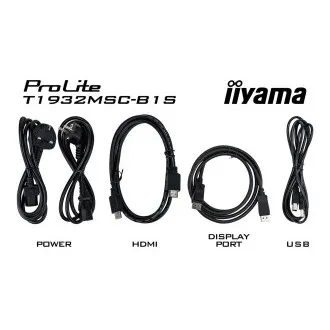 19" iiyama T1932MSC-B1S: IPS, SXGA, PCAP, HDMI, DP