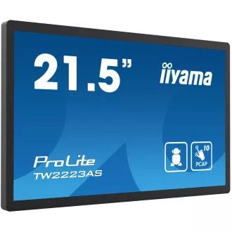 22" iiyama TW2223AS-B2: PCAP, Android 12, FHD 22" iiyama TW2223AS-B2: PCAP, Android 12, FHD