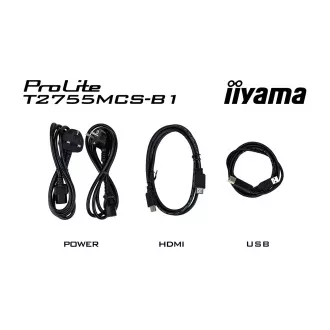 27" iiyama T2755MSC-B1: IPS, FHD, PCAP, web kamera