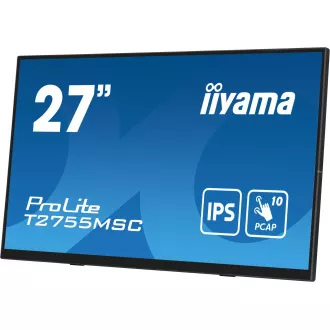 27" iiyama T2755MSC-B1: IPS, FHD, PCAP, web kamera