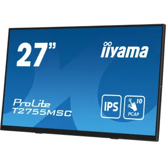 27" iiyama T2755MSC-B1: IPS, FHD, PCAP, web kamera 27" iiyama T2755MSC-B1: IPS, FHD, PCAP, web kamera