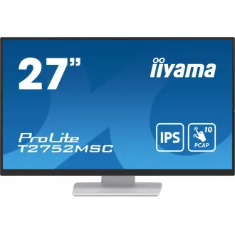 27" iiyama T2752MSC-W1: IPS, FHD, PCAP 27" iiyama T2752MSC-W1: IPS, FHD, PCAP
