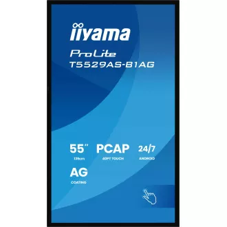 55" iiyama T5529AS-B1AG: IPS, 4K UHD, Android, 24/7
