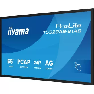 55" iiyama T5529AS-B1AG: IPS, 4K UHD, Android, 24/7