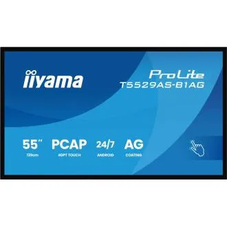 55" iiyama T5529AS-B1AG: IPS, 4K UHD, Android, 24/7 55" iiyama T5529AS-B1AG: IPS, 4K UHD, Android, 24/7