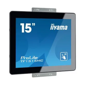 15" iiyama TF1515MC-B2: TN, XGA, kapacitivni, 10P, 350cd/m2, VGA, DP, HDMI, crni