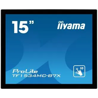 15" iiyama TF1534MC-B7X: TN, XGA, kapacitivni, 10P, 370cd/m2, VGA, DP, HDMI, IP65, crni 15" iiyama TF1534MC-B7X: TN, XGA, kapacitivni, 10P, 370cd/m2, VGA, DP, HDMI, IP65, crni