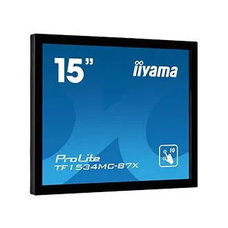 15" iiyama TF1534MC-B7X: TN, XGA, kapacitivni, 10P, 370cd/m2, VGA, DP, HDMI, IP65, crni 15" iiyama TF1534MC-B7X: TN, XGA, kapacitivni, 10P, 370cd/m2, VGA, DP, HDMI, IP65, crni