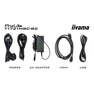 17" iiyama T1721MSC-B2: PCAP, 10P, HDMI, reprodukcija 17" iiyama T1721MSC-B2: PCAP, 10P, HDMI, reprodukcija
