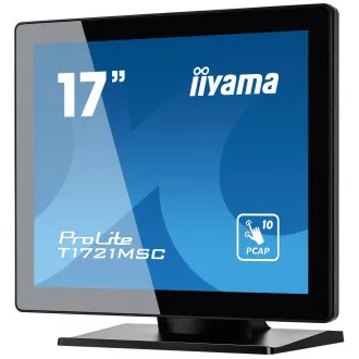 17" iiyama T1721MSC-B2: PCAP, 10P, HDMI, reprodukcija