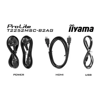 22" LCD iiyama T2252MSC-B2AG-IPS, FHD, 10p 22" LCD iiyama T2252MSC-B2AG-IPS, FHD, 10p