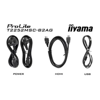 22" LCD iiyama T2252MSC-B2AG-IPS, FHD, 10p 22" LCD iiyama T2252MSC-B2AG-IPS, FHD, 10p