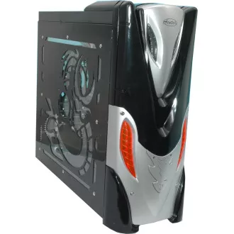 Acutake ACU-ALIEN/Midi Tower/Transpar./Crna