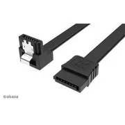 AKASA - Proslim SATA kabel 90° - 50 cm