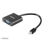AKASA - miniDP na VGA adapter - 20 cm
