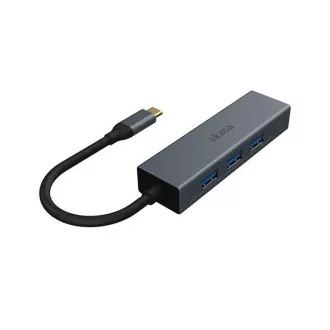 AKASA - USB Type-C 4-u-1 hub s Ethernetom AKASA - USB Type-C 4-u-1 hub s Ethernetom