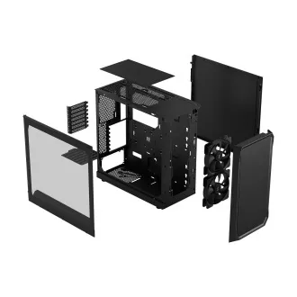 Fractal Design Focus 2 Black TG Clear Tint/Midi Tower/Transpar./Crna
