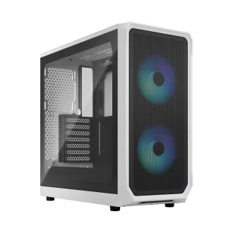 Fractal Design Focus 2 RGB White TG Clear Tint/Midi Tower/Transpar./Crno-bijelo
