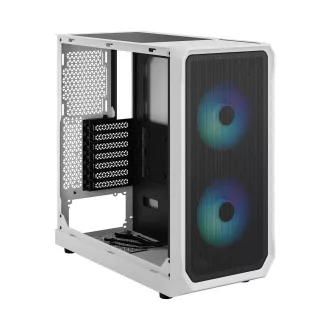 Fractal Design Focus 2 RGB White TG Clear Tint/Midi Tower/Transpar./Crno-bijelo