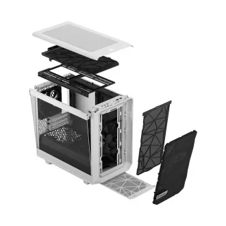Fractal Design Meshify 2 Nano White TG Clear Tint/Mini ITX/Transpar./White Fractal Design Meshify 2 Nano White TG Clear Tint/Mini ITX/Transpar./White