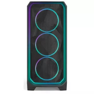 Fractal Design Meshify 3 Ambience Pro/Midi Tower/Prozirno/Crno
