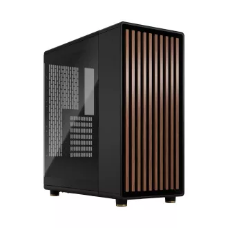 Fractal Design North ugljeno crna TG tamna/midi tower/prozirna/crna